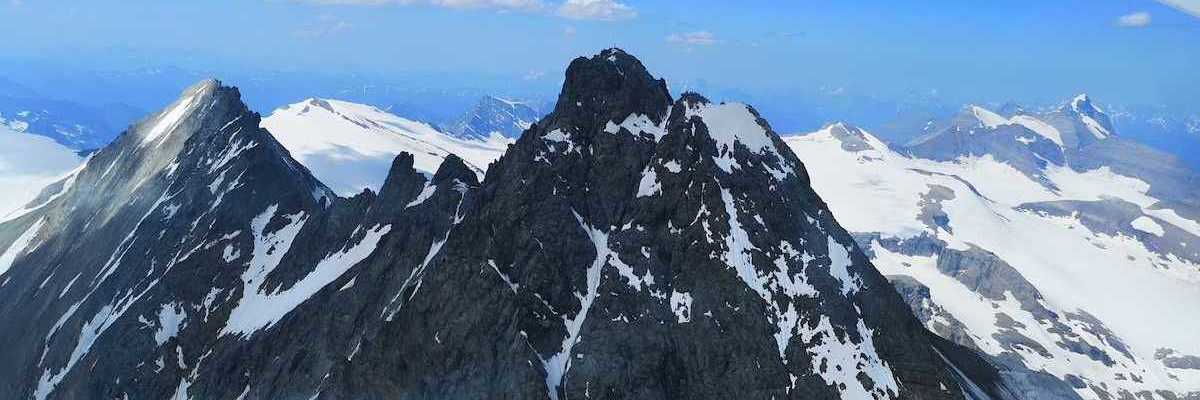 Flugwegposition um 13:54:51: Aufgenommen in der Nähe von Gemeinde Kals am Großglockner, 9981, Österreich in 3575 Meter